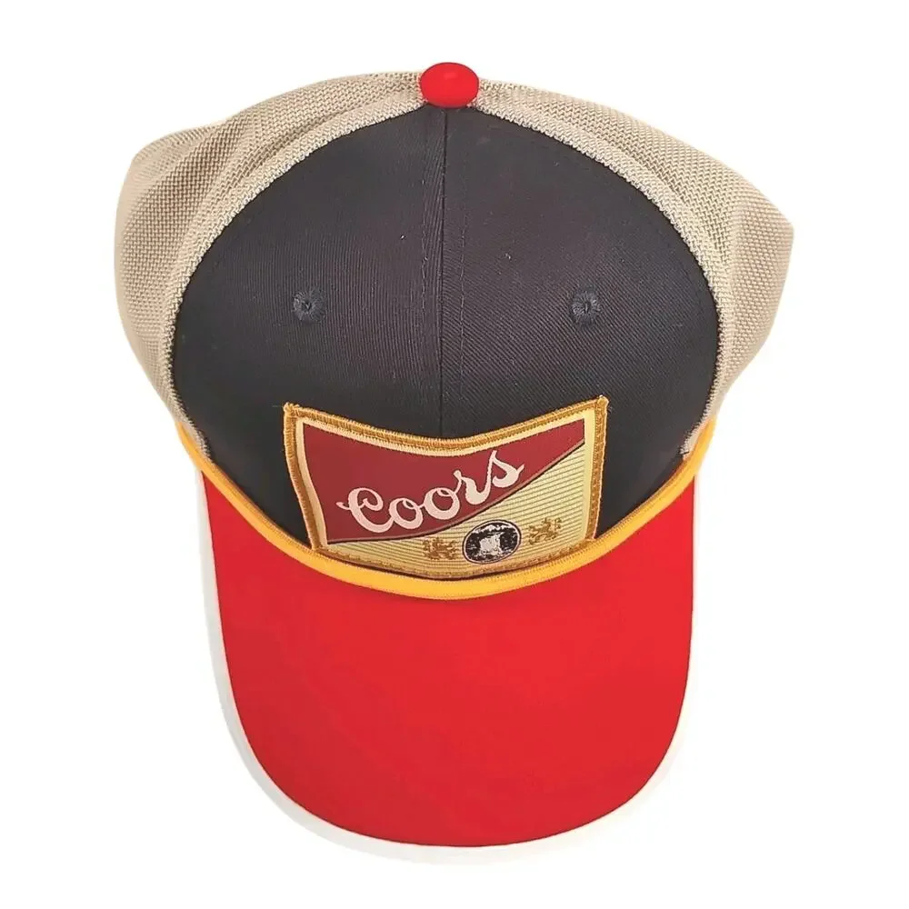 Coors Classic Logo Rope Mesh Trucker Adjustable Snapback Adjustable Size Hat 205
